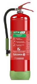 Hasicí přístroj pro hašení lithiových baterií 9 l